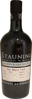 Stauning 2020 Skjern River Whisky Rye Maple Syrup Cask Laksens Hus Riverfisher 55.94% 500ml