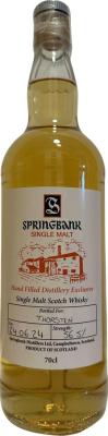 Springbank Hand Filled Distillery Exclusive Thorsten 56.5% 700ml