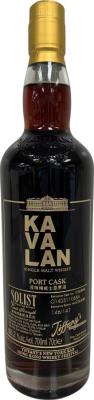 Kavalan Solist Port Cask Tiffany's New York Bar & Hong Kong Whisky Festival 2024 60.2% 700ml