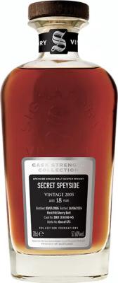 Secret Speyside 2005 SV Cask Strength Collection LMDW Collection Foundations 18yo 57.6% 700ml