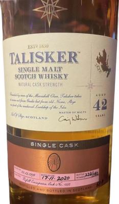 Talisker 1978 Single Cask Cask of Distinction 53.9% 700ml