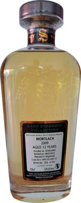 Mortlach 2009 SV Cask Strength Collection 59.6% 700ml