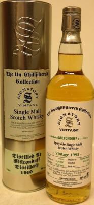 Miltonduff 1995 SV The Un-Chillfiltered Collection Bourbon Barrels 4122 + 4123 46% 700ml