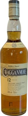 Cragganmore 12yo Single Speyside Malt 40% 700ml