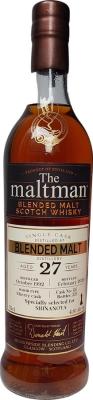 Blended Malt 1992 MBl The Maltman Single Cask Sherry Cask Shinanoya 41.8% 700ml