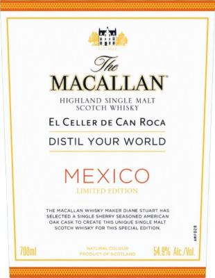 Macallan Distil Your World Mexico 54.9% 700ml