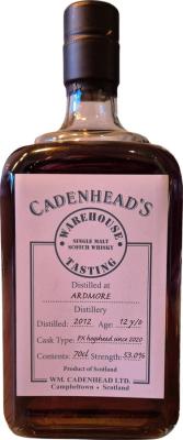 Ardmore 2012 CA Warehouse Tasting 53% 700ml