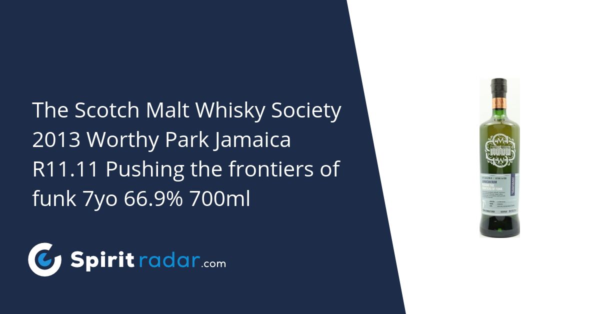 The Scotch Malt Whisky Society 2013 Worthy Park Jamaica R11.11