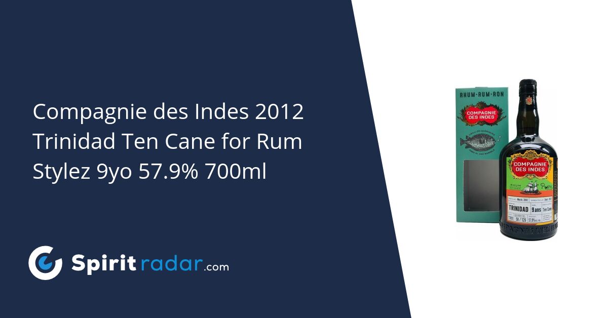 Compagnie Des Indes Trinidad 9 Years Ten Cane for Rum Stylez 70cl 57,9%Vol