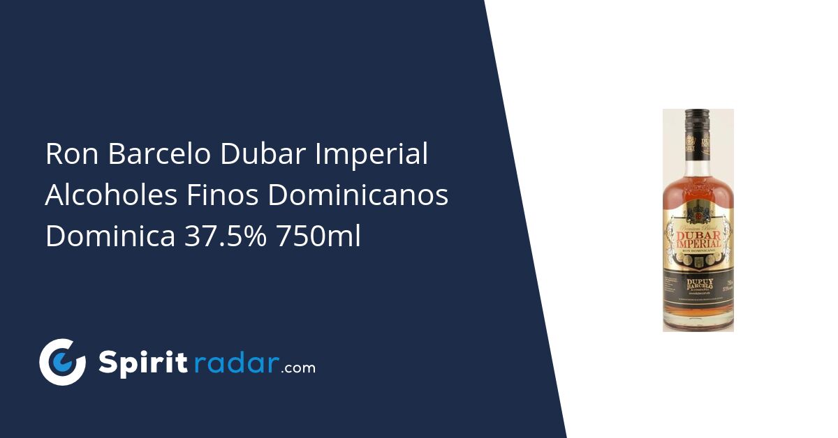 Ron Barcelo Dubar Imperial Alcoholes Finos Dominicanos Dominica 37.5% 750ml  - Spirit Radar