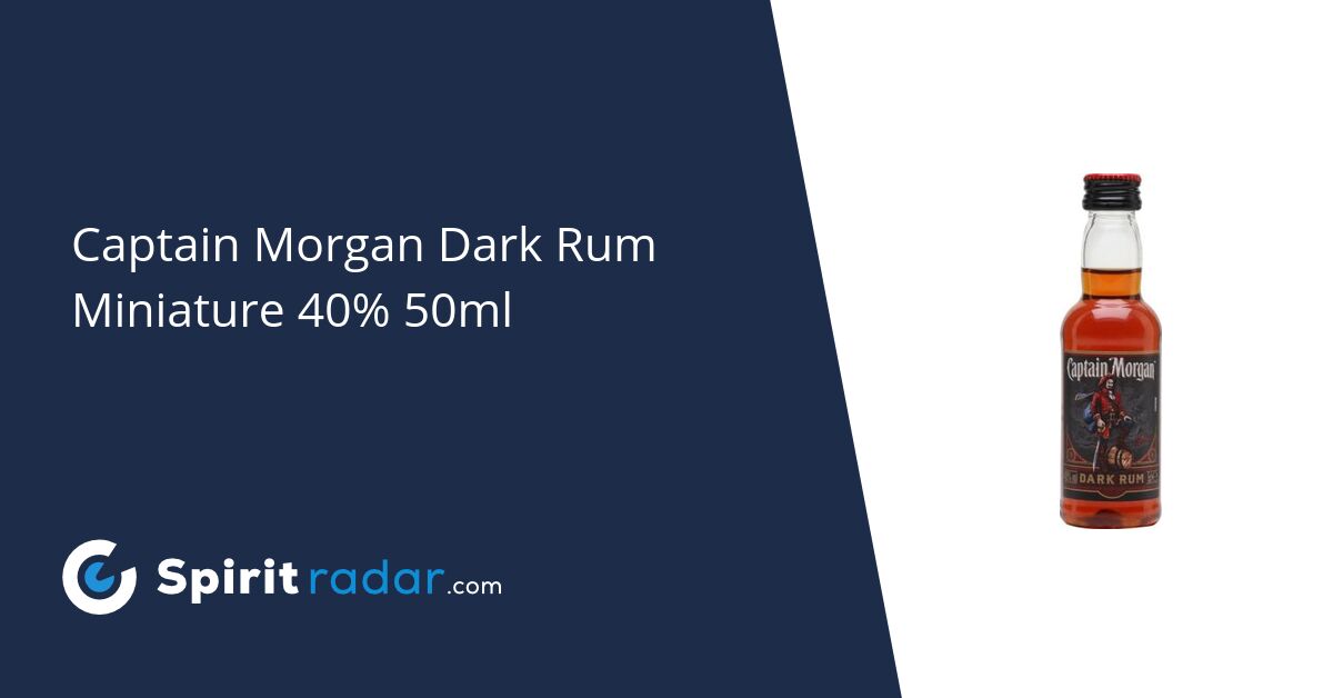 Miniature Rum - Dark 50ml Captain Radar Spirit 40% Morgan