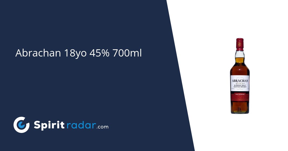 18yo Spirit 45% - 700ml Radar Abrachan