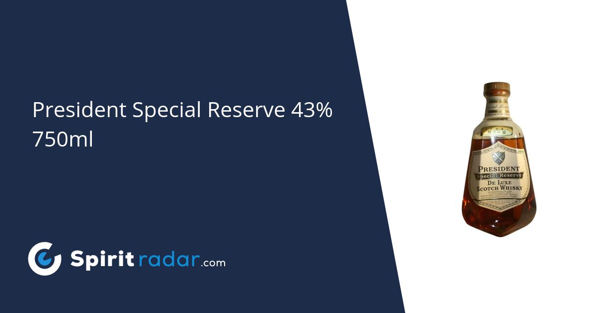 President Special Reserve 43% 750ml - Spirit Radar