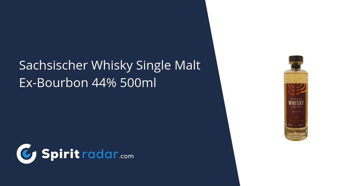 Sachsischer Whisky Spirit Ex-Bourbon 44% Single Radar 500ml - Malt
