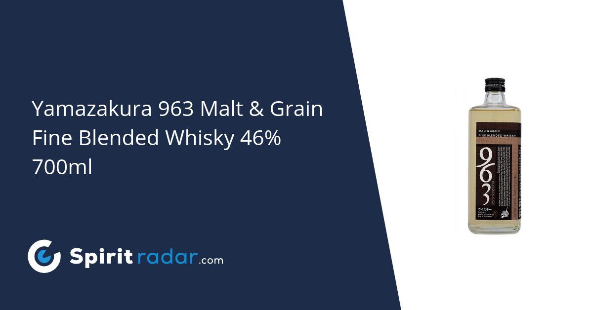 Yamazakura 963 Malt & Grain Fine Blended Whisky 46% 700ml - Spirit