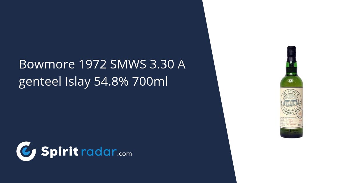 Bowmore 1972 SMWS 3.30 A genteel Islay 54.8% 700ml - Spirit Radar