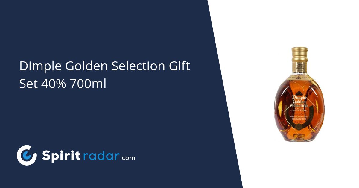Dimple Golden Selection 40% Gift Radar - Set Spirit 700ml