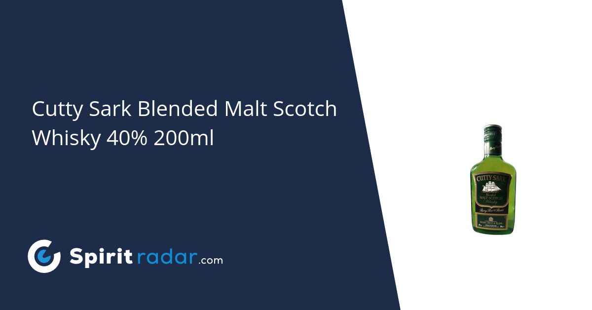 Cutty Sark Blended Malt Scotch Whisky 40% 200ml - Spirit Radar