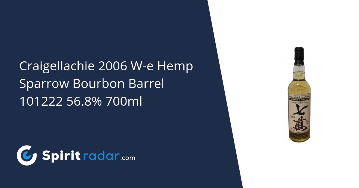 Craigellachie 2006 W-e Hemp Sparrow Bourbon Barrel 101222 56.8