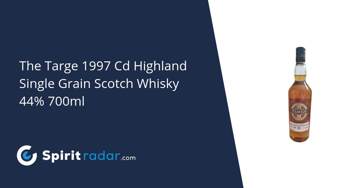 Single 1997 Highland Whisky 700ml Scotch Targe The Cd 44% - Radar Spirit Grain