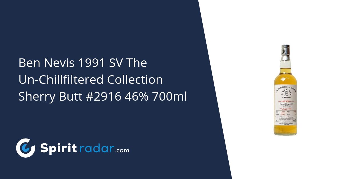 Ben Nevis 1991 SV The Un-Chillfiltered Collection Sherry Butt #2916 46%  700ml - Spirit Radar