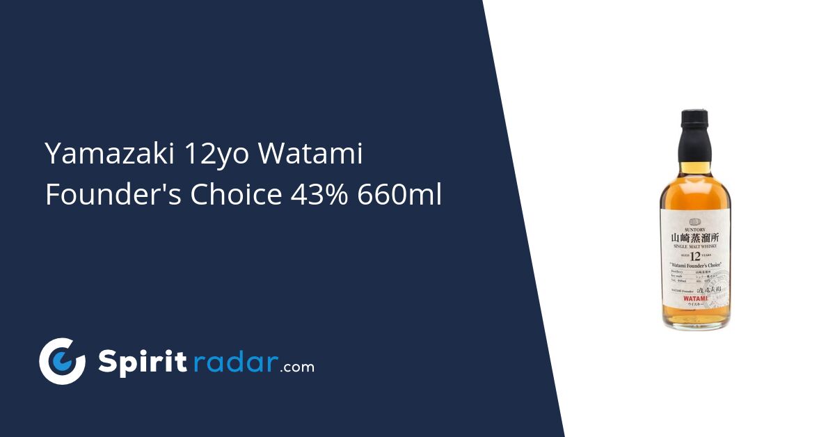 Yamazaki 12yo Watami Founder s Choice Miki Watanabe 43 660ml