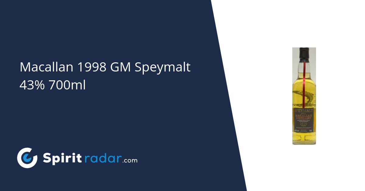 Macallan 1998 GM Speymalt Sherry Butt 43% 700ml - Spirit Radar