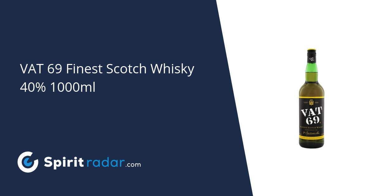 VAT 69 Blended Scotch Whisky, 40%, 1 l