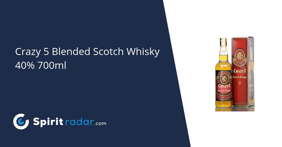 Crazy 5 Blended Scotch Whisky 40 700ml Spirit Radar