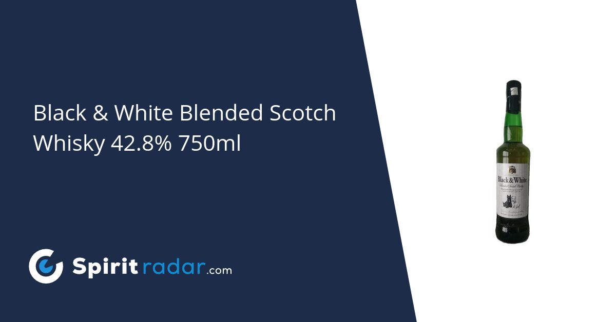 Black & White Finest Blended Scotch Whisky 750Ml