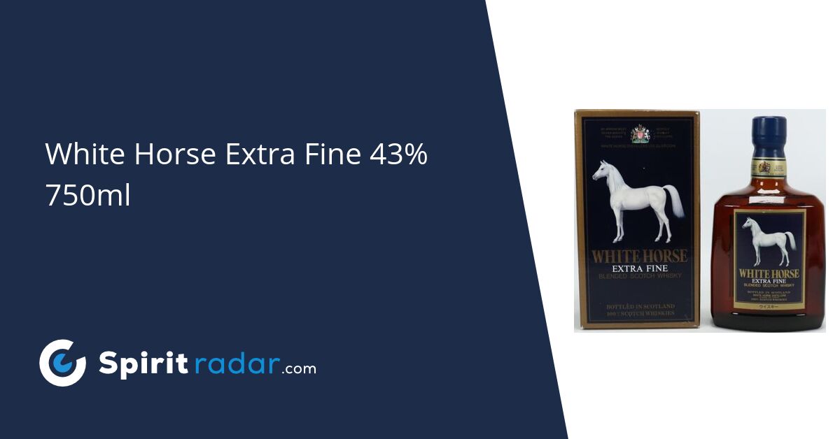 White Horse Extra Fine 43% 750ml - Spirit Radar