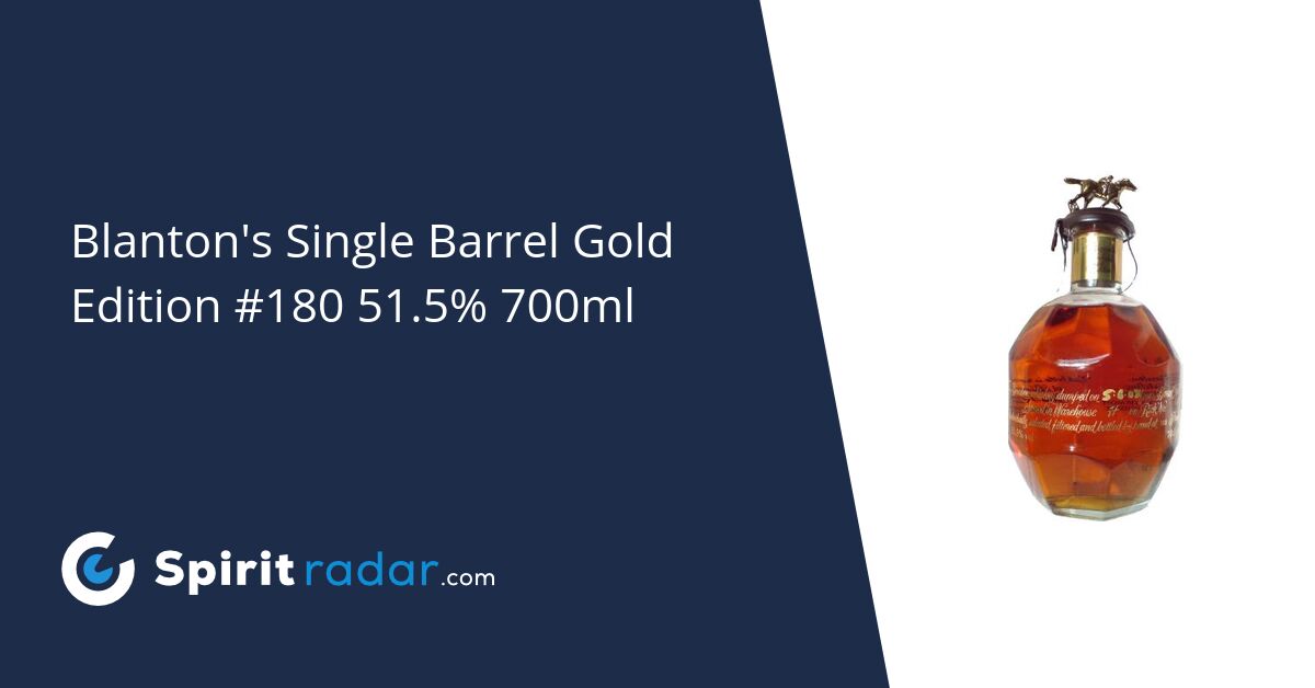 Blanton's Single Barrel Gold Edition #180 51.5% 700ml - Spirit Radar